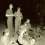 Oregon Manuevers - 1943   Chicken Roast<br />Glenn, Gasparich, Sherman, Moore, Geier, Chigaros, and Russo
