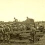Unloading of equipment. Afternoon of same day (Wed. June 2, 1943)<br />(Little Butte Creek)